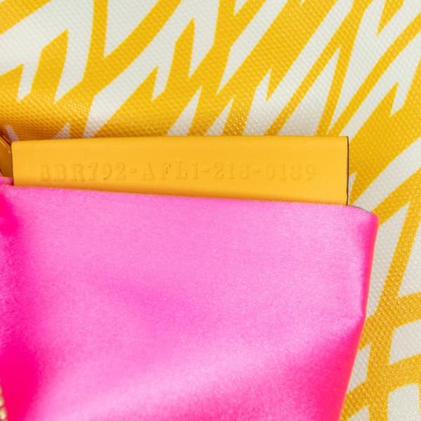 Pre-owned Fendi Sarah Coleman Zucca Coated Canvas 1997 Vertigo Baguette Yellow