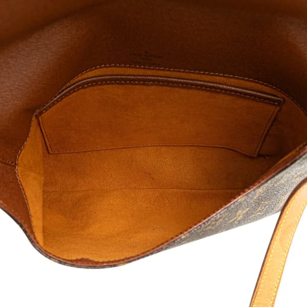 Pre-owned Louis Vuitton Monogram Musette Tango Short Strap Brown