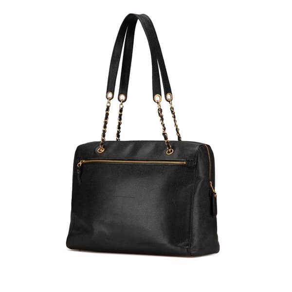 Pre-owned Chanel Caviar CC Shoulder Bag Black