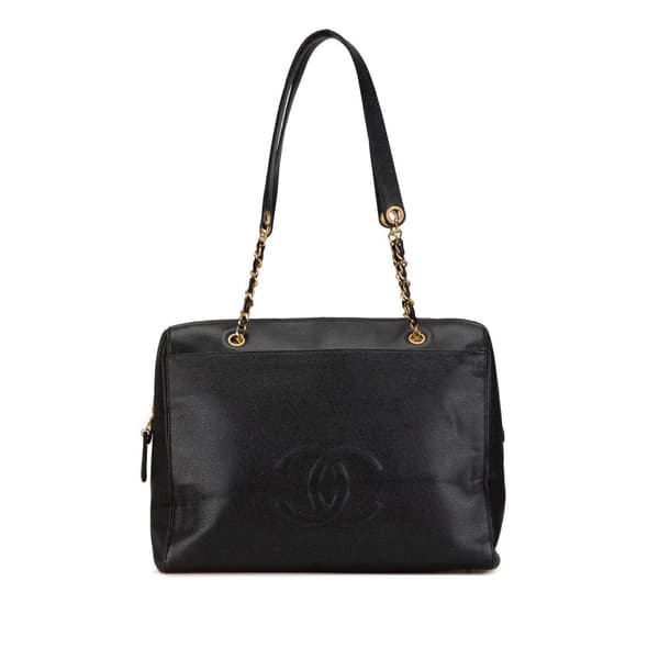 Pre-owned Chanel Caviar CC Shoulder Bag Black
