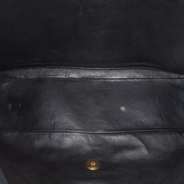 Pre-owned Chanel Maxi Classic Caviar Single Flap Black
