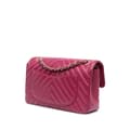 Miniatyrbilde 2 av 10: Pre-owned Chanel Small Classic Chevron Lambskin Double Flap Pink