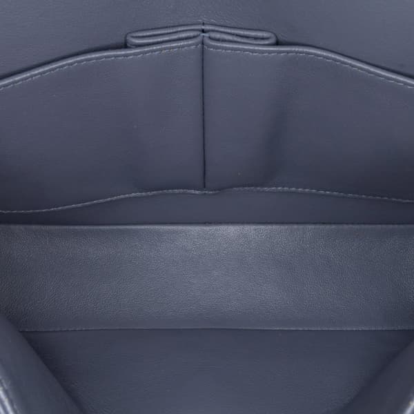 Pre-owned Chanel Medium Classic Lambskin Double Flap Purple
