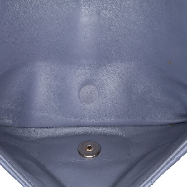 Pre-owned Chanel Medium Classic Lambskin Double Flap Purple