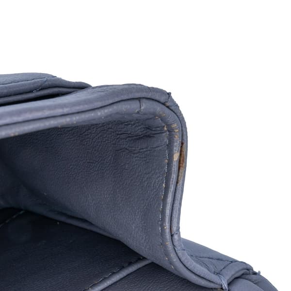 Pre-owned Chanel Medium Classic Lambskin Double Flap Purple