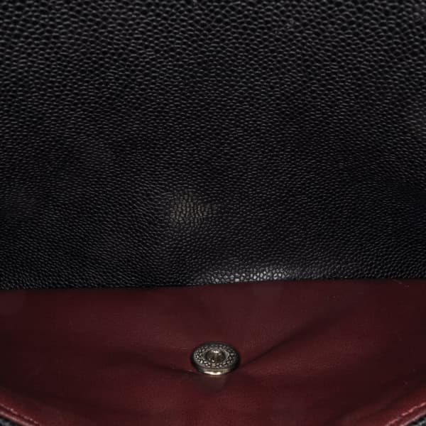 Pre-owned Chanel Jumbo Classic Caviar Double Flap Black