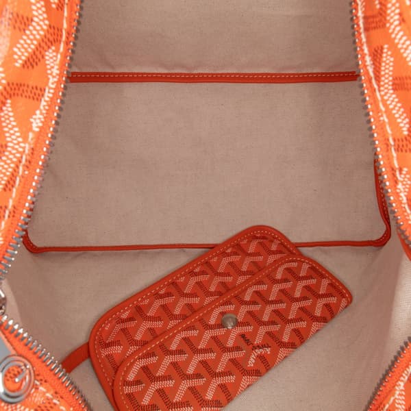 Pre-owned Goyard Goyardine Boheme Hobo Orange