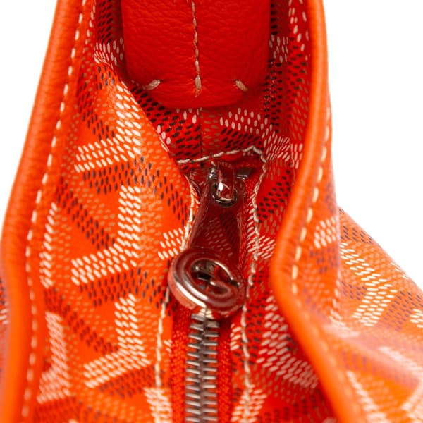Pre-owned Goyard Goyardine Boheme Hobo Orange