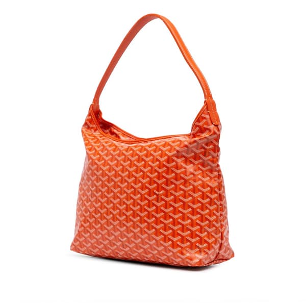 Pre-owned Goyard Goyardine Boheme Hobo Orange