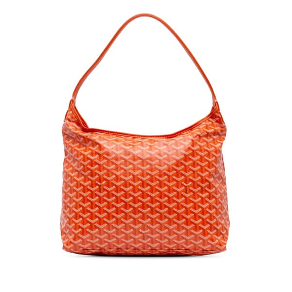 Pre-owned Goyard Goyardine Boheme Hobo Orange