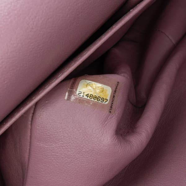 Pre-owned Chanel Jumbo Classic Caviar Double Flap Pink