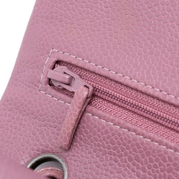 Pre-owned Chanel Jumbo Classic Caviar Double Flap Pink