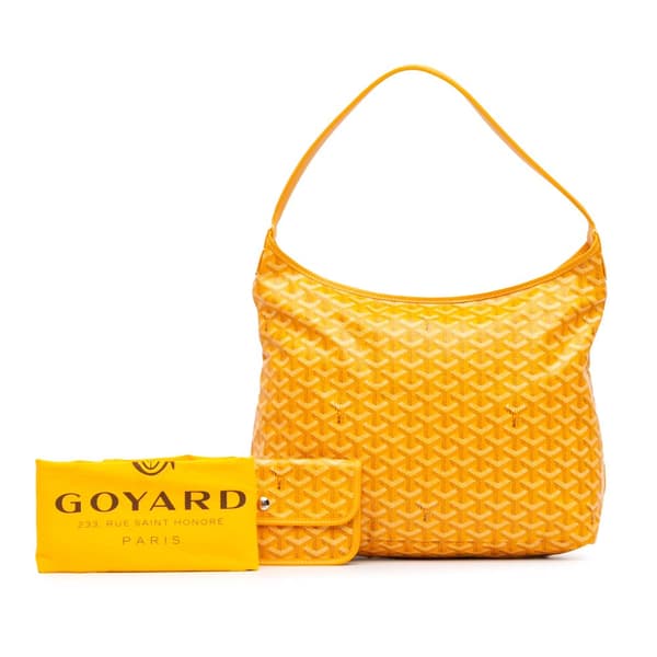 Pre-owned Goyard Goyardine Boheme Hobo Yellow
