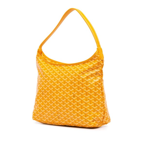 Pre-owned Goyard Goyardine Boheme Hobo Yellow