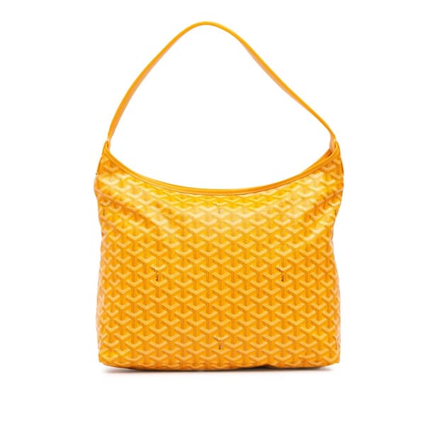 Pre-owned Goyard Goyardine Boheme Hobo Yellow