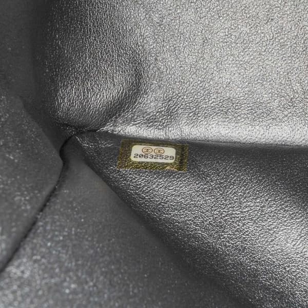 Pre-owned Chanel Jumbo Classic Perforated Lambskin Double Flap Silver
