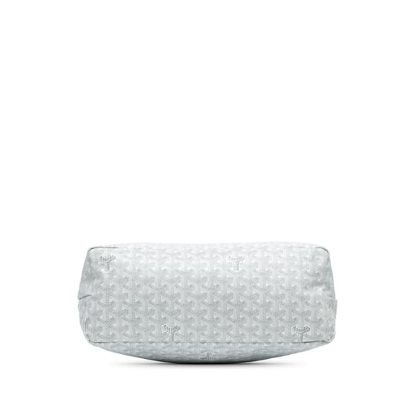 Pre-owned Goyard Goyardine Boheme Hobo White