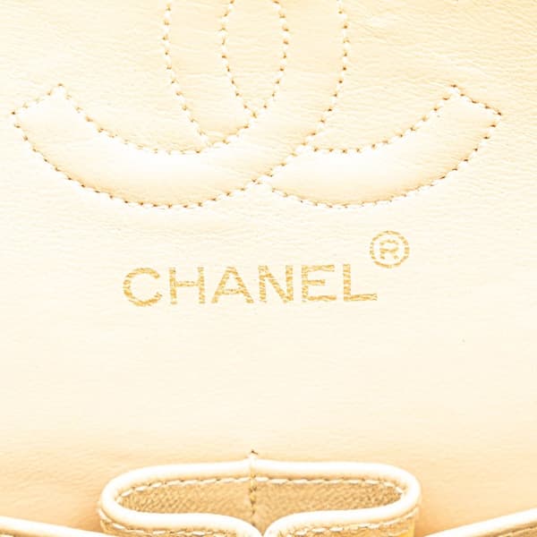 Pre-owned Chanel Small Classic Lambskin Double Flap Brown