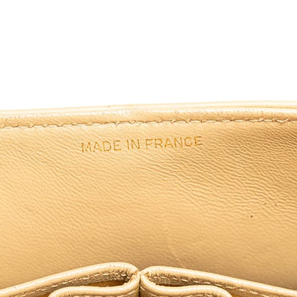 Pre-owned Chanel Small Classic Lambskin Double Flap Brown