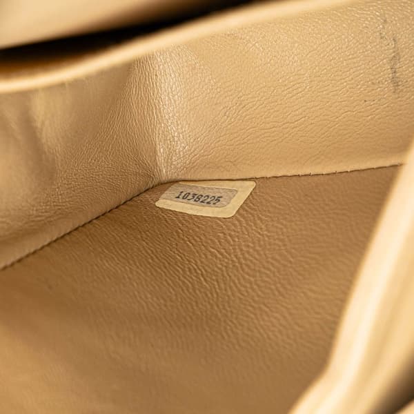 Pre-owned Chanel Small Classic Lambskin Double Flap Brown