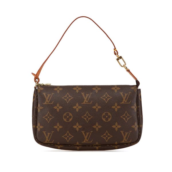 Pre-owned Louis Vuitton Monogram Pochette Accessoires Brown