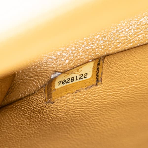 Pre-owned Chanel Lambskin Wild Stitch Chocolate Bar Chain Flap Brown