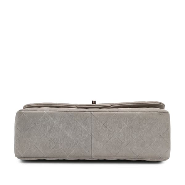 Pre-owned Chanel Jumbo Classic Caviar Double Flap Gray