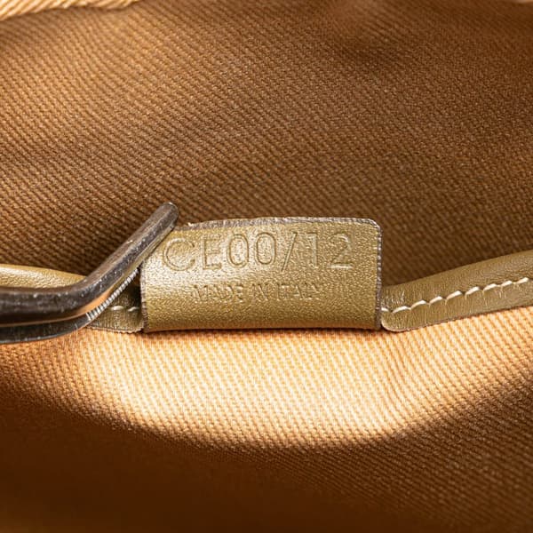 Pre-owned Celine C Macadam Canvas Shoulder Bag Brown