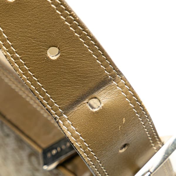 Pre-owned Celine C Macadam Canvas Shoulder Bag Brown