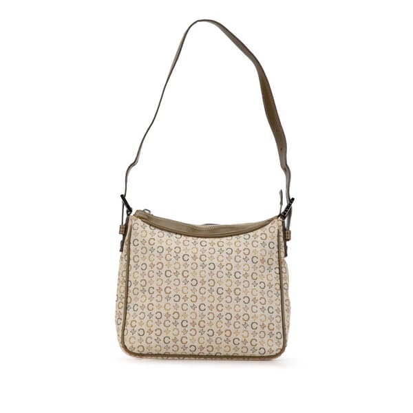Pre-owned Celine C Macadam Canvas Shoulder Bag Brown