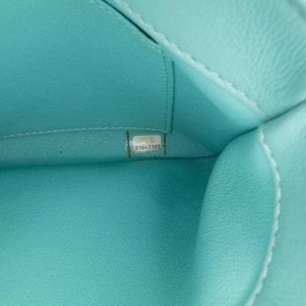 Pre-owned Chanel Chevron Lambskin Trendy CC Flap Blue