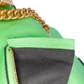 Miniatyrbild 6 av 8: Pre-owned Fendi Zucca Embossed Leather Chain Midi Baguette Green