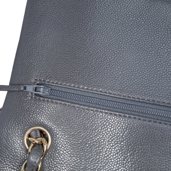 Pre-owned Chanel Jumbo Classic Caviar Double Flap Gray