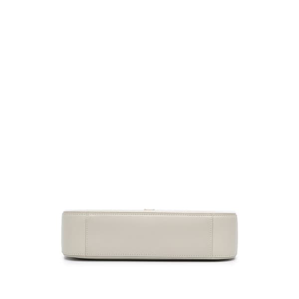 Pre-owned Saint Laurent Leather Le 5 a 7 Shoulder Bag White