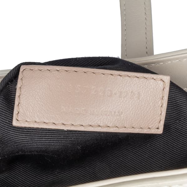 Pre-owned Saint Laurent Leather Le 5 a 7 Shoulder Bag White