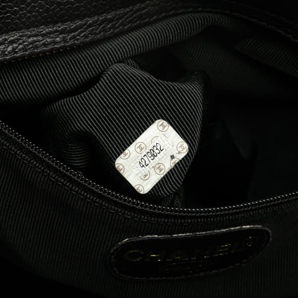 Pre-owned Chanel Triple CC Caviar Shoulder Bag Black