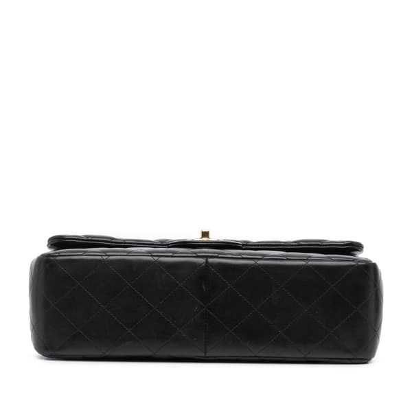 Pre-owned Chanel Jumbo Classic Lambskin Double Flap Black