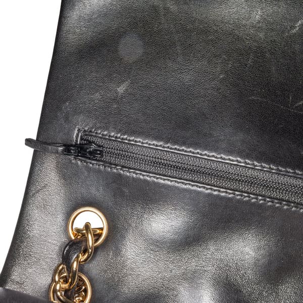 Pre-owned Chanel Jumbo Classic Lambskin Double Flap Black