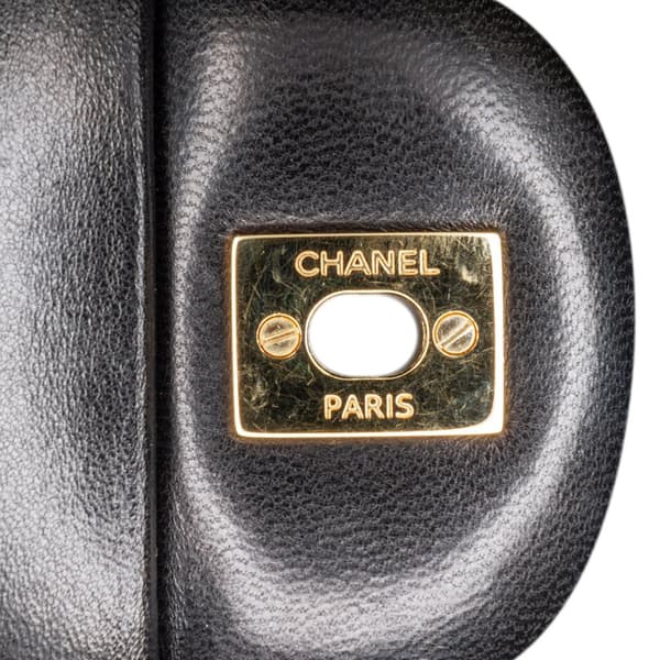 Pre-owned Chanel Jumbo Classic Lambskin Double Flap Black