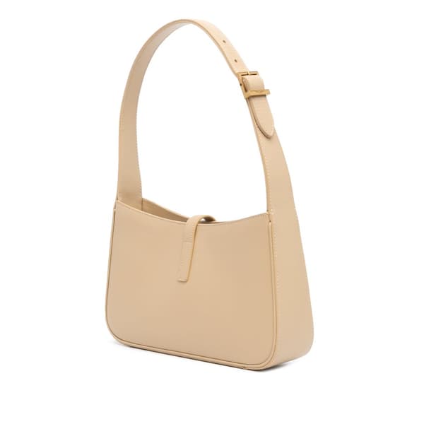 Pre-owned Saint Laurent Calfskin Le 5 a 7 Bag Brown