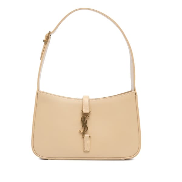 Pre-owned Saint Laurent Calfskin Le 5 a 7 Bag Brown