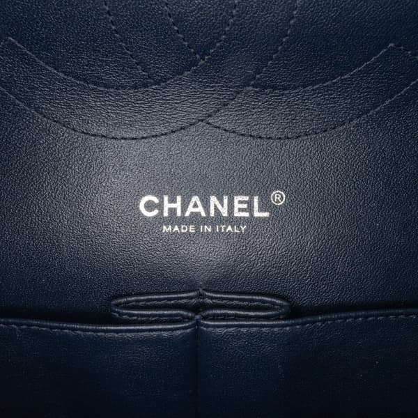 Pre-owned Chanel Jumbo Classic Patent Double Flap Blue