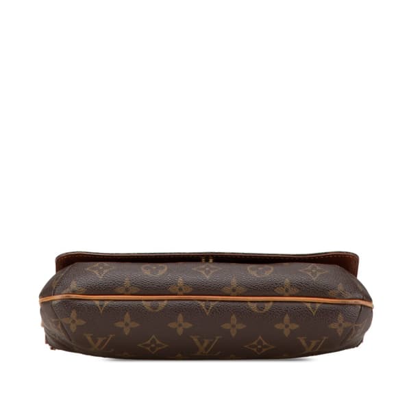 Pre-owned Louis Vuitton Monogram Musette Tango Short Strap Brown