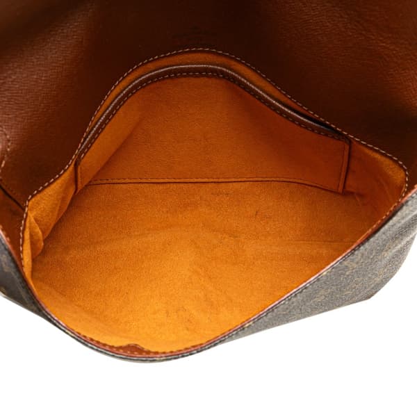 Pre-owned Louis Vuitton Monogram Musette Tango Short Strap Brown