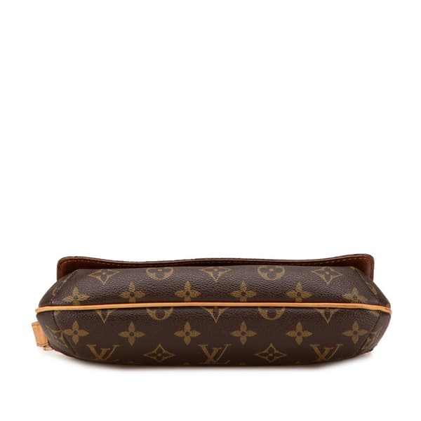 Pre-owned Louis Vuitton Monogram Musette Tango Short Strap Brown