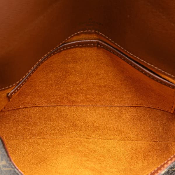 Pre-owned Louis Vuitton Monogram Musette Tango Short Strap Brown