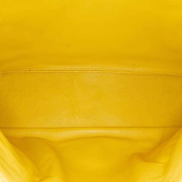 Pre-owned Chanel Jumbo Classic Caviar Single Flap Yellow