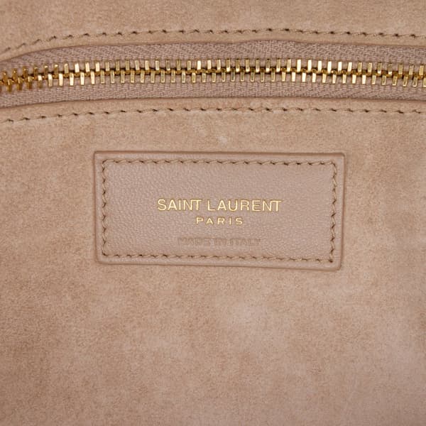 Pre-owned Saint Laurent Leather Le 5 a 7 Shoulder Bag White