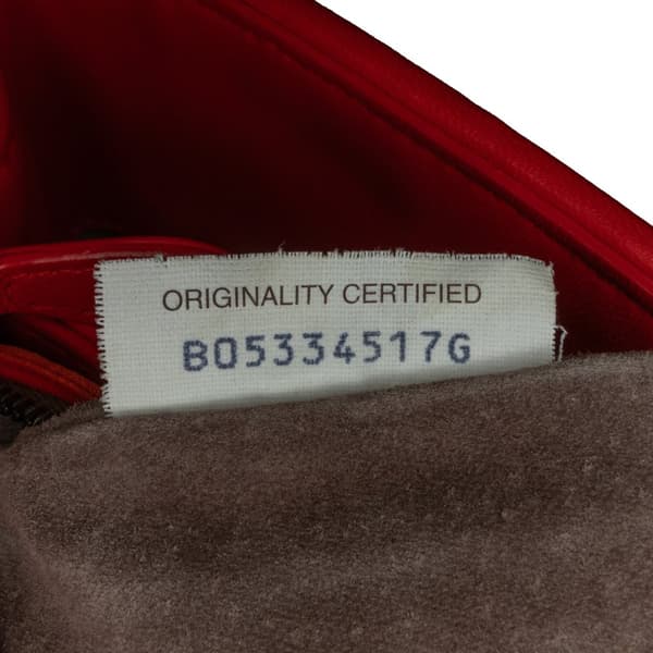 Pre-owned Bottega Veneta Small Nappa Intrecciato Olimpia Shoulder Bag Red