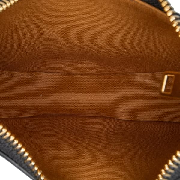 Pre-owned Celine Mini Triomphe Coated Canvas Ava Shoulder Bag Brown